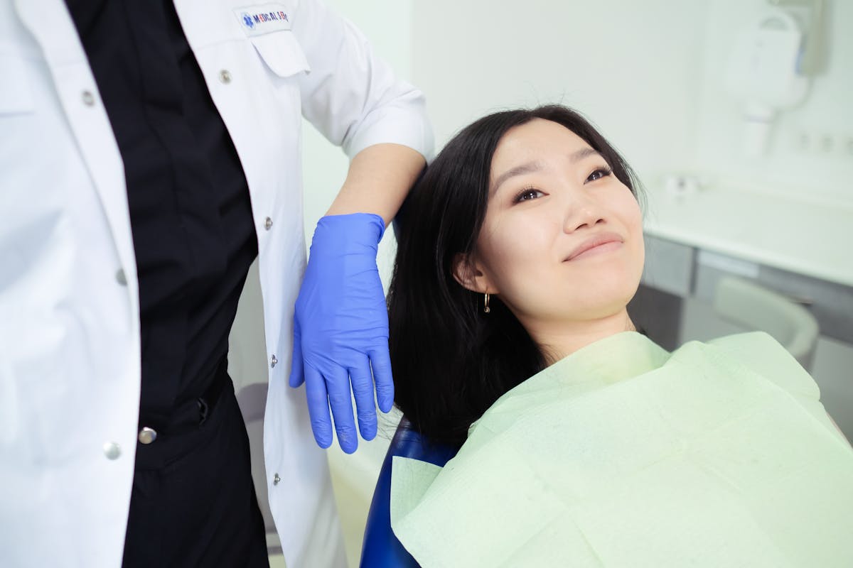 A Woman on a Dental Chair