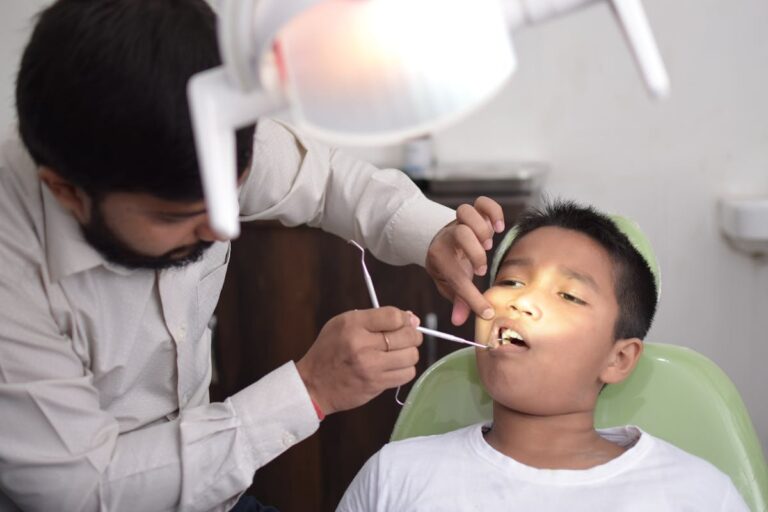 Photo of a Child in Dental Clinic